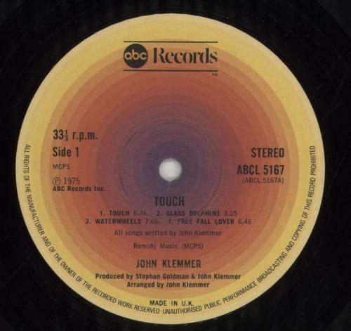 John Klemmer Touch - EX vinyl LP album (LP record) UK KLALPTO855171