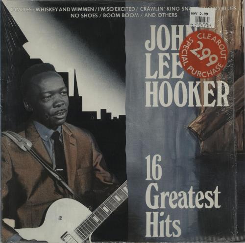 John Lee Hooker 16 Greatest Hits vinyl LP album (LP record) German JLHLPGR598460