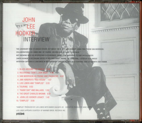 John Lee Hooker Interview CD album (CDLP) US JLHCDIN102247