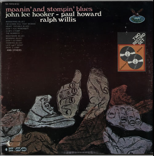 John Lee Hooker Moanin' And Stompin' Blues 2-LP vinyl record set (Double LP Album) US JLH2LMO632609