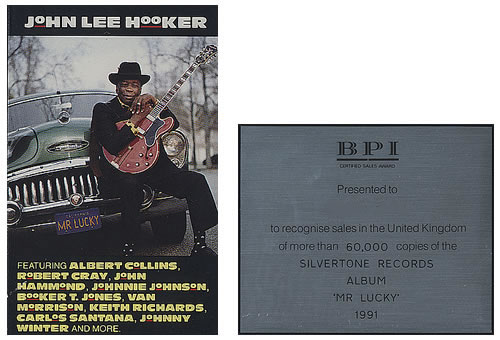 John Lee Hooker Mr Lucky award disc UK JLHAWMR376793