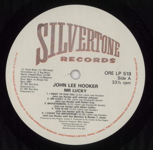 John Lee Hooker Mr Lucky vinyl LP album (LP record) UK JLHLPMR598294
