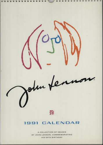 John Lennon 1991 Calendar calendar UK LENCACA646921