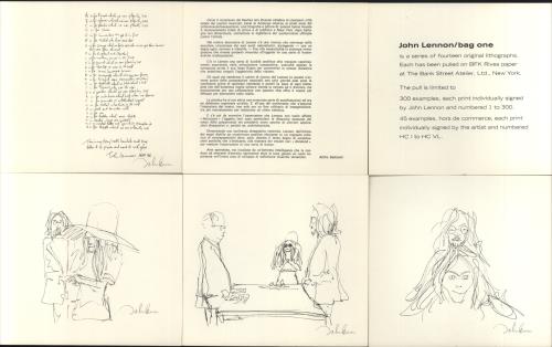 John Lennon Bag One memorabilia Italian LENMMBA420222