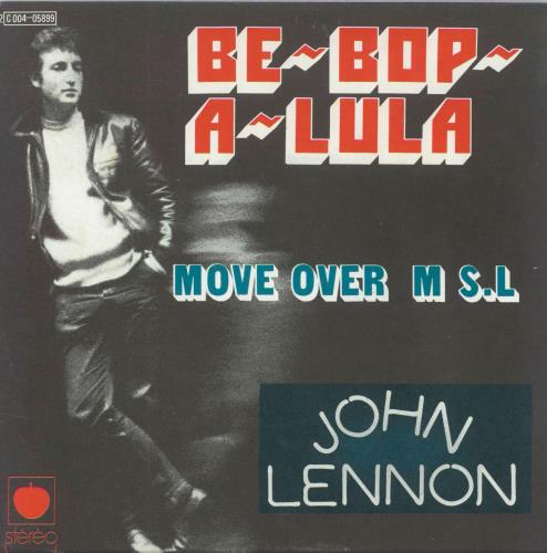 John Lennon Be Bop A Lula 7" vinyl single (7 inch record / 45) French LEN07BE86085