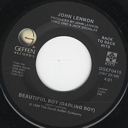 John Lennon Beautiful Boy 7" vinyl single (7 inch record / 45) US LEN07BE374821