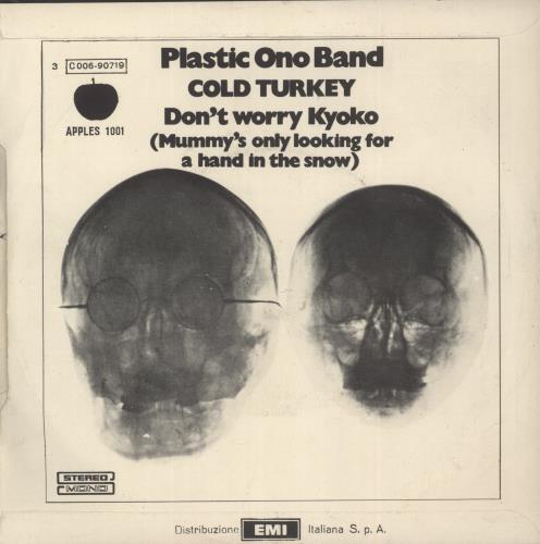 John Lennon Cold Turkey 7" vinyl single (7 inch record / 45) Italian LEN07CO879685