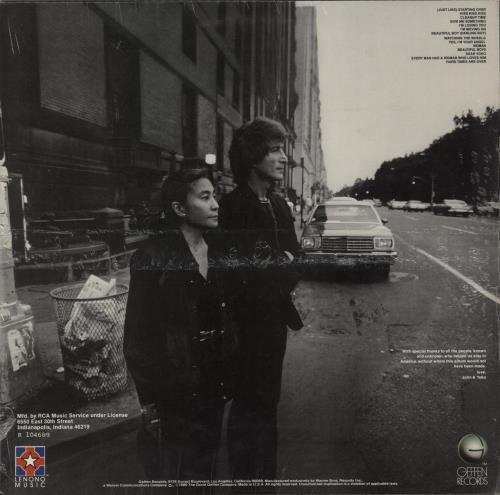 John Lennon Double Fantasy - Columbia House Record Club - Sealed vinyl LP album (LP record) US LENLPDO874836