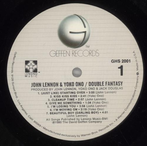 John Lennon Double Fantasy - Shrink vinyl LP album (LP record) US LENLPDO887376