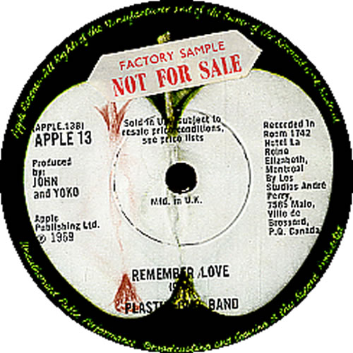 John Lennon Give Peace A Chance - 1st - Factory Sample 7" vinyl single (7 inch record / 45) UK LEN07GI519184