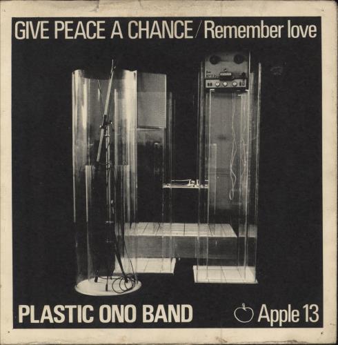 John Lennon Give Peace A Chance - 2nd - solid - P/S - VG 7" vinyl single (7 inch record / 45) UK LEN07GI693639