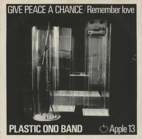 John Lennon Give Peace A Chance - 3rd - Solid - P/s 7" vinyl single (7 inch record / 45) UK LEN07GI755093