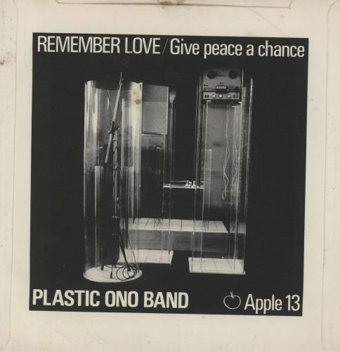 John Lennon Give Peace A Chance - 3rd - Solid - P/s 7" vinyl single (7 inch record / 45) UK LEN07GI755093