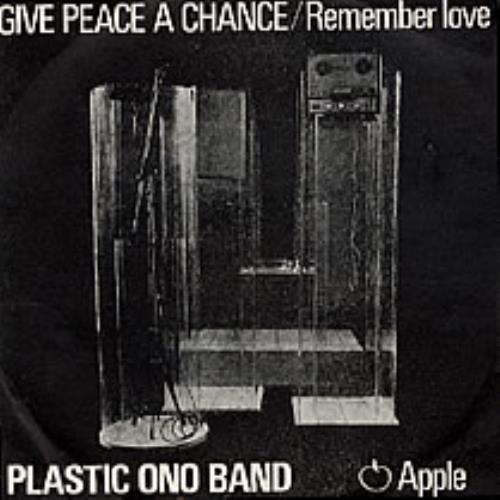John Lennon Give Peace A Chance 7" vinyl single (7 inch record / 45) Portuguese LEN07GI226907
