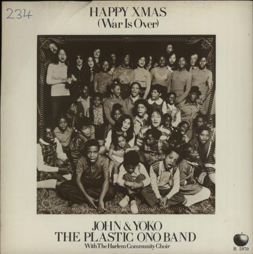John Lennon Happy Xmas (War Is Over) - Green - P/S - EX 7" vinyl single (7 inch record / 45) UK LEN07HA347304