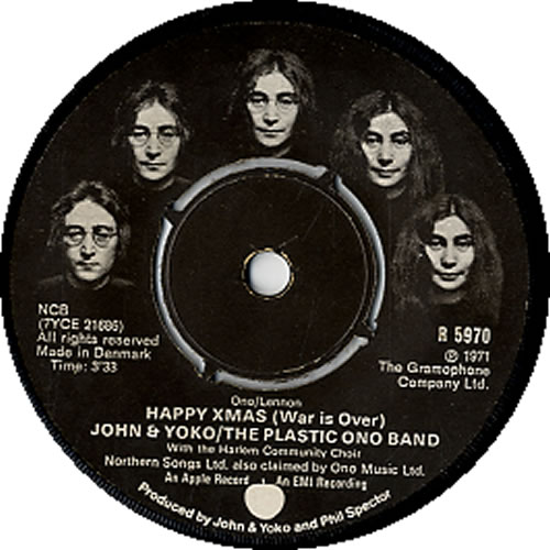 John Lennon Happy Xmas (War Is Over) - P/S 7" vinyl single (7 inch record / 45) Danish LEN07HA593602