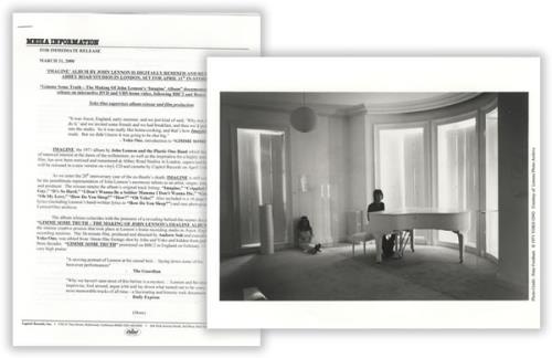 John Lennon Imagine media press pack US LENPPIM159068