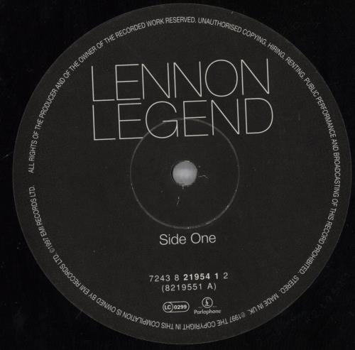 John Lennon Lennon Legend - EX 2-LP vinyl record set (Double LP Album) UK LEN2LLE820835