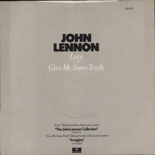 John Lennon Love 7" vinyl single (7 inch record / 45) UK LEN07LO55853