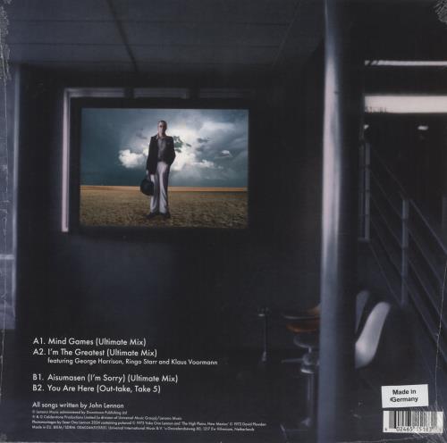 John Lennon Mind Games EP - Glow-In-The-Dark Vinyl - RSD 2024 - Sealed 12" vinyl single (12 inch record / Maxi-single) UK LEN12MI834529