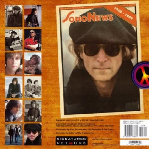 John Lennon Official Calendar 2009 calendar UK LENCAOF438001