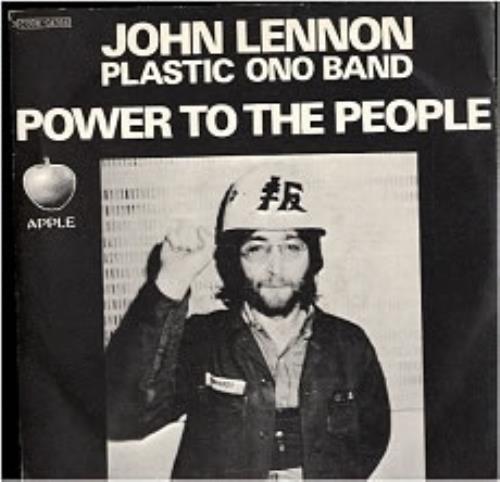 John Lennon Power To The People 7" vinyl single (7 inch record / 45) Italian LEN07PO173228