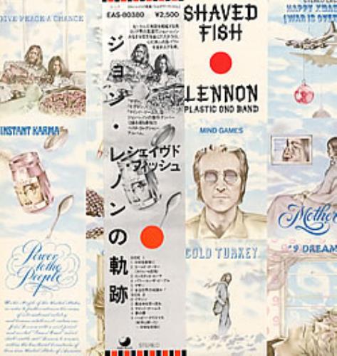 John Lennon Shaved Fish - picture obi vinyl LP album (LP record) Japanese LENLPSH231112