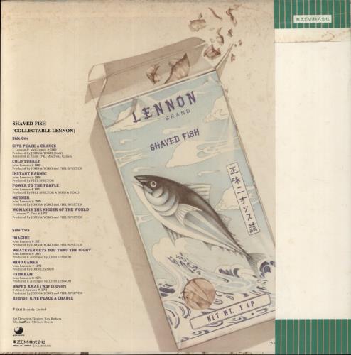 John Lennon Shaved Fish vinyl LP album (LP record) Japanese LENLPSH72810