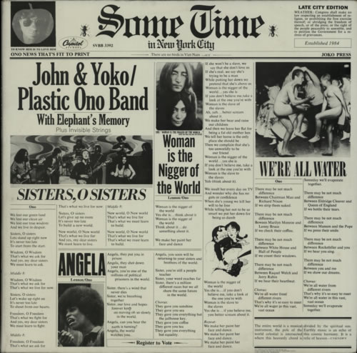 John Lennon Some Time In New York City 2-LP vinyl record set (Double LP Album) Canadian LEN2LSO609739