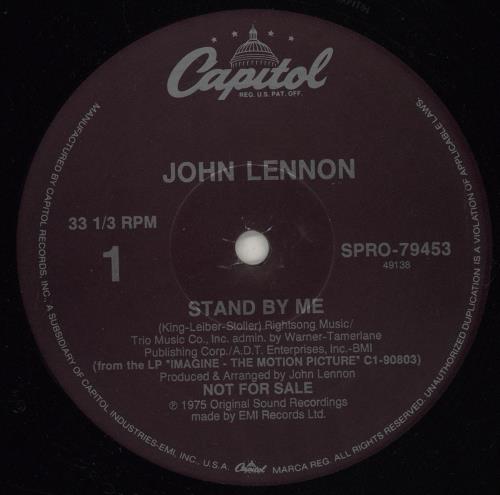 John Lennon Stand By Me 12" vinyl single (12 inch record / Maxi-single) US LEN12ST95037