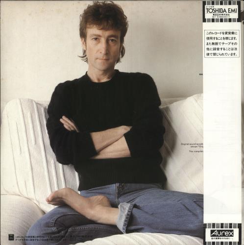 John Lennon The John Lennon Collection + poster & obi vinyl LP album (LP record) Japanese LENLPTH207358