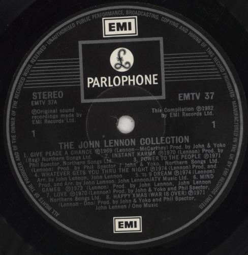 John Lennon The John Lennon Collection - EX vinyl LP album (LP record) UK LENLPTH287802