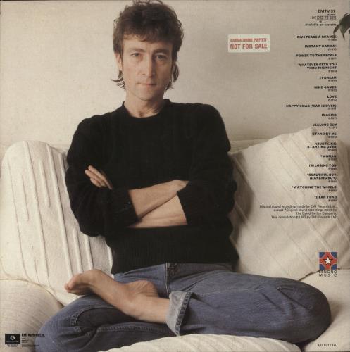 John Lennon The John Lennon Collection - Sample vinyl LP album (LP record) UK LENLPTH530811