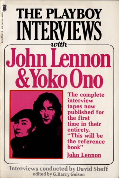 John Lennon The Playboy Interviews book UK LENBKTH555660
