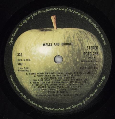 John Lennon Walls And Bridges - 2nd + Booklet vinyl LP album (LP record) UK LENLPWA551923