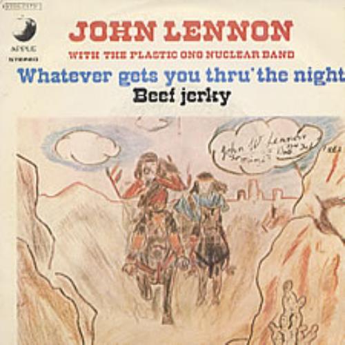 John Lennon Whatever Gets You Thru' The Night 7" vinyl single (7 inch record / 45) Italian LEN07WH226706