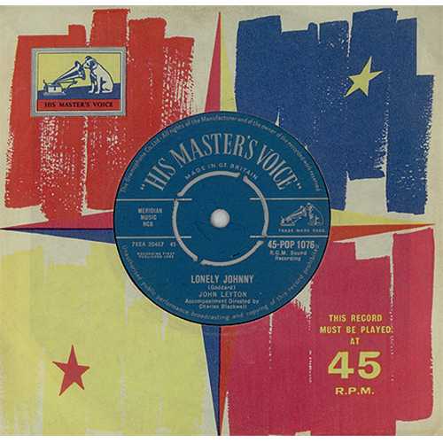 John Leyton Lonely Johnny 7" vinyl single (7 inch record / 45) UK LEY07LO408312