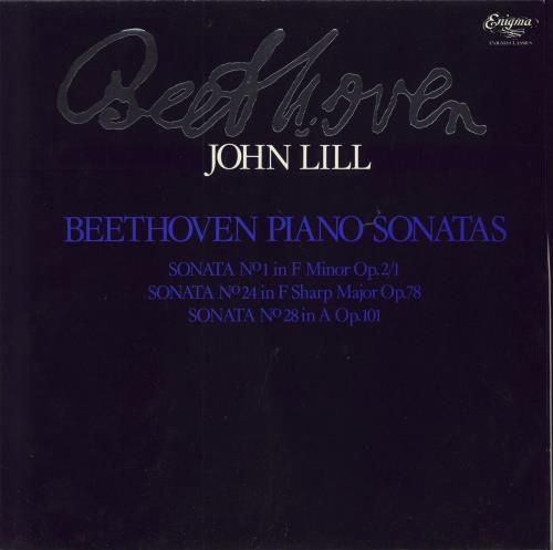 John Lill Beethoven Piano Sonatas vinyl LP album (LP record) UK K-6LPBE790242