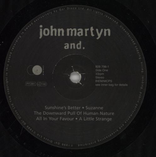 John Martyn And. vinyl LP album (LP record) German JMYLPAN679209