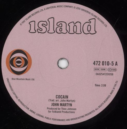 John Martyn Cocain - RSD15 7" vinyl single (7 inch record / 45) UK JMY07CO627894