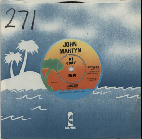 John Martyn Dancing 7" vinyl single (7 inch record / 45) UK JMY07DA163504