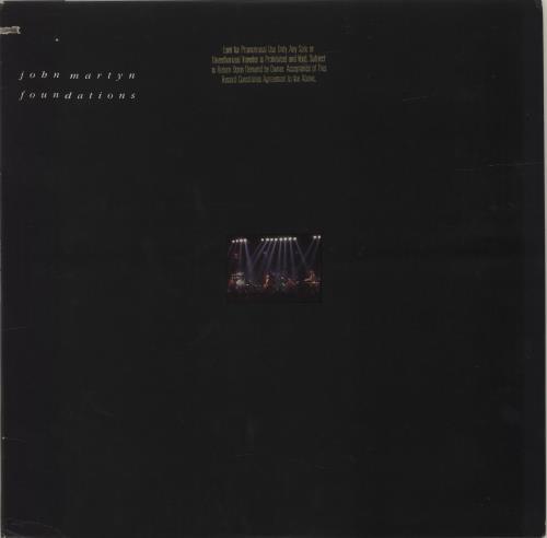 John Martyn Foundations vinyl LP album (LP record) US JMYLPFO679606