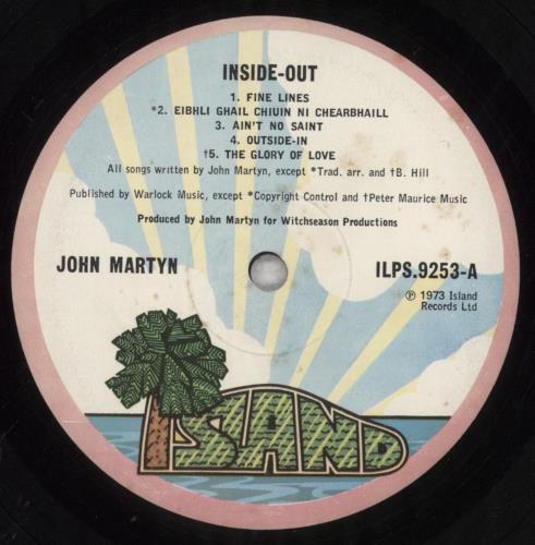 John Martyn Inside Out - 1st + Inner - VG vinyl LP album (LP record) UK JMYLPIN845633