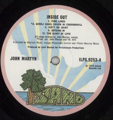 John Martyn Inside Out - 1st - EX vinyl LP album (LP record) UK JMYLPIN670894