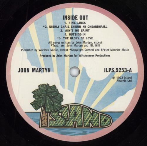 John Martyn Inside Out - 1st vinyl LP album (LP record) UK JMYLPIN795891