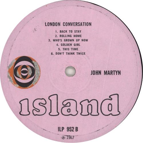 John Martyn London Conversation - 1st - EX vinyl LP album (LP record) UK JMYLPLO679275
