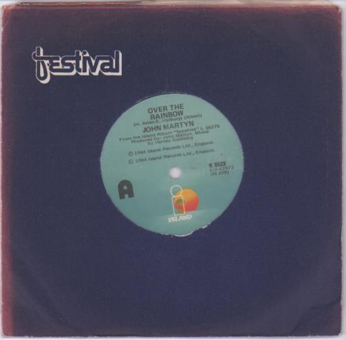 John Martyn Over The Rainbow 7" vinyl single (7 inch record / 45) New Zealand JMY07OV679690