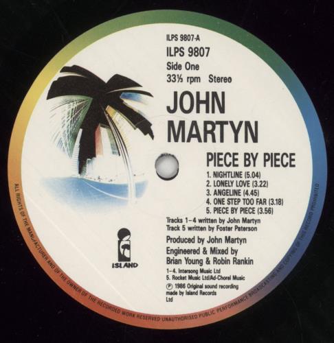 John Martyn Piece By Piece vinyl LP album (LP record) UK JMYLPPI141734