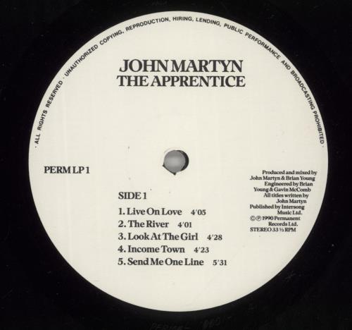 John Martyn The Apprentice vinyl LP album (LP record) UK JMYLPTH750298