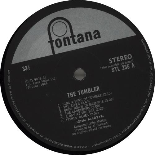 John Martyn The Tumbler vinyl LP album (LP record) South African JMYLPTH679731
